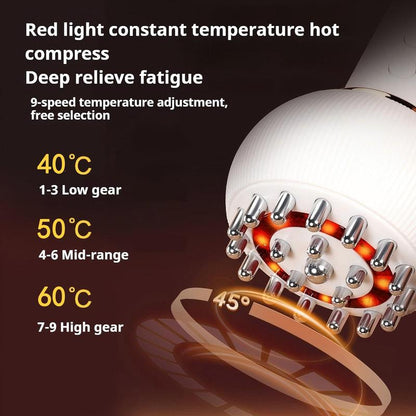 Deep Tissue Massage Device, Multi-Mode Home Portable Muscle Relaxer, Deep Heating Massager, Ideal Gift for Elders