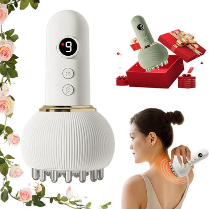 Deep Tissue Massage Device, Multi-Mode Home Portable Muscle Relaxer, Deep Heating Massager, Ideal Gift for Elders