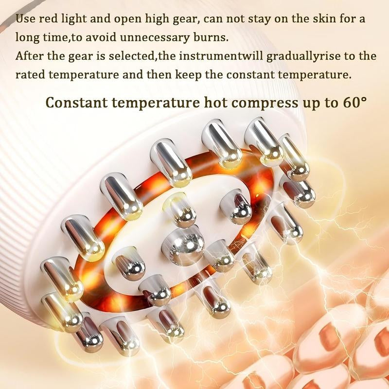 Deep Tissue Massage Device, Multi-Mode Home Portable Muscle Relaxer, Deep Heating Massager, Ideal Gift for Elders